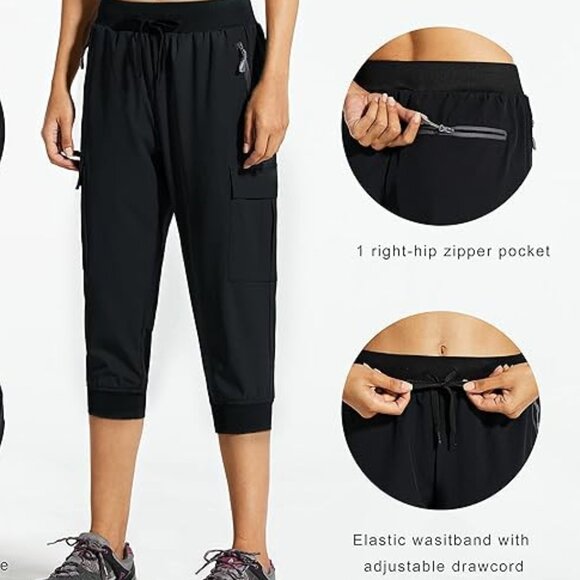 Libin Women's Cargo Capri Pants - Picture 3 of 5